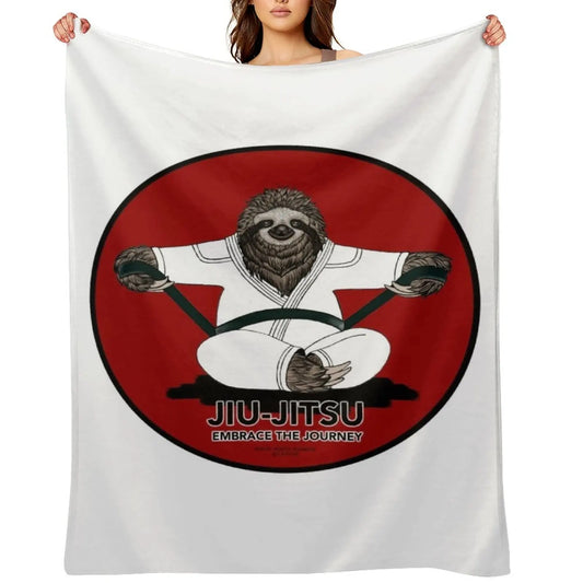 Black Belt Jiu-Jitsu Sloth Blanket