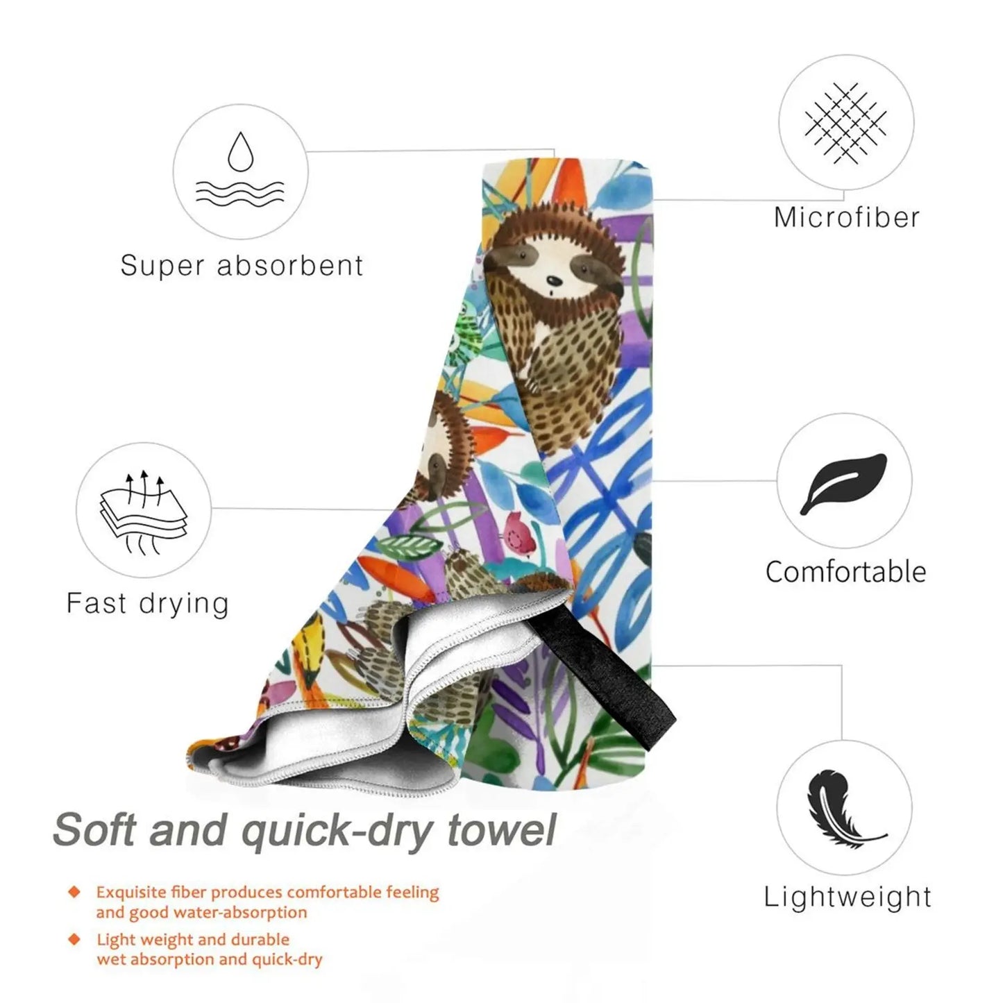 Sloth Bath Towel
