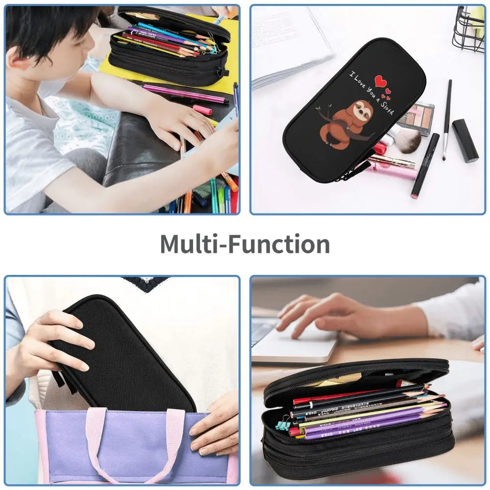 I Love You A Sloth Pencil Case