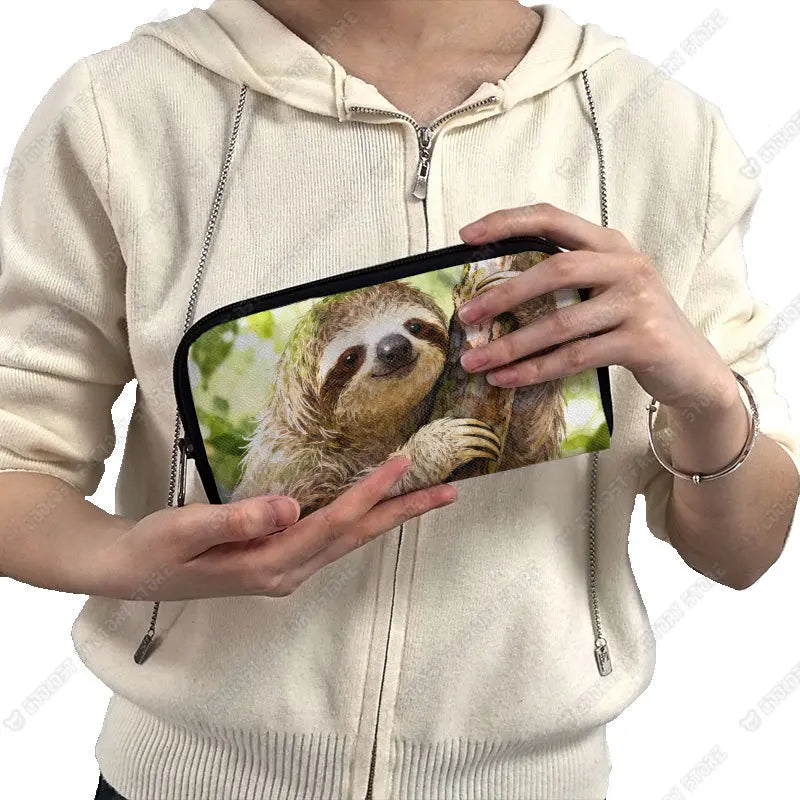 Sloth Holding A Tree Purse