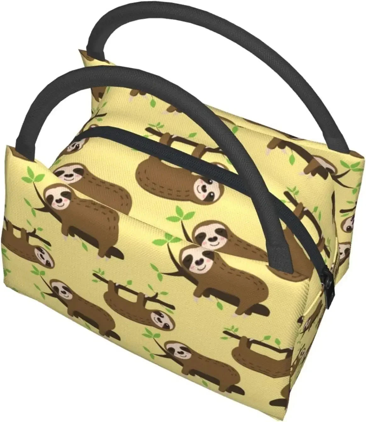 Sloth On A Branch Insulated Lunch Bag