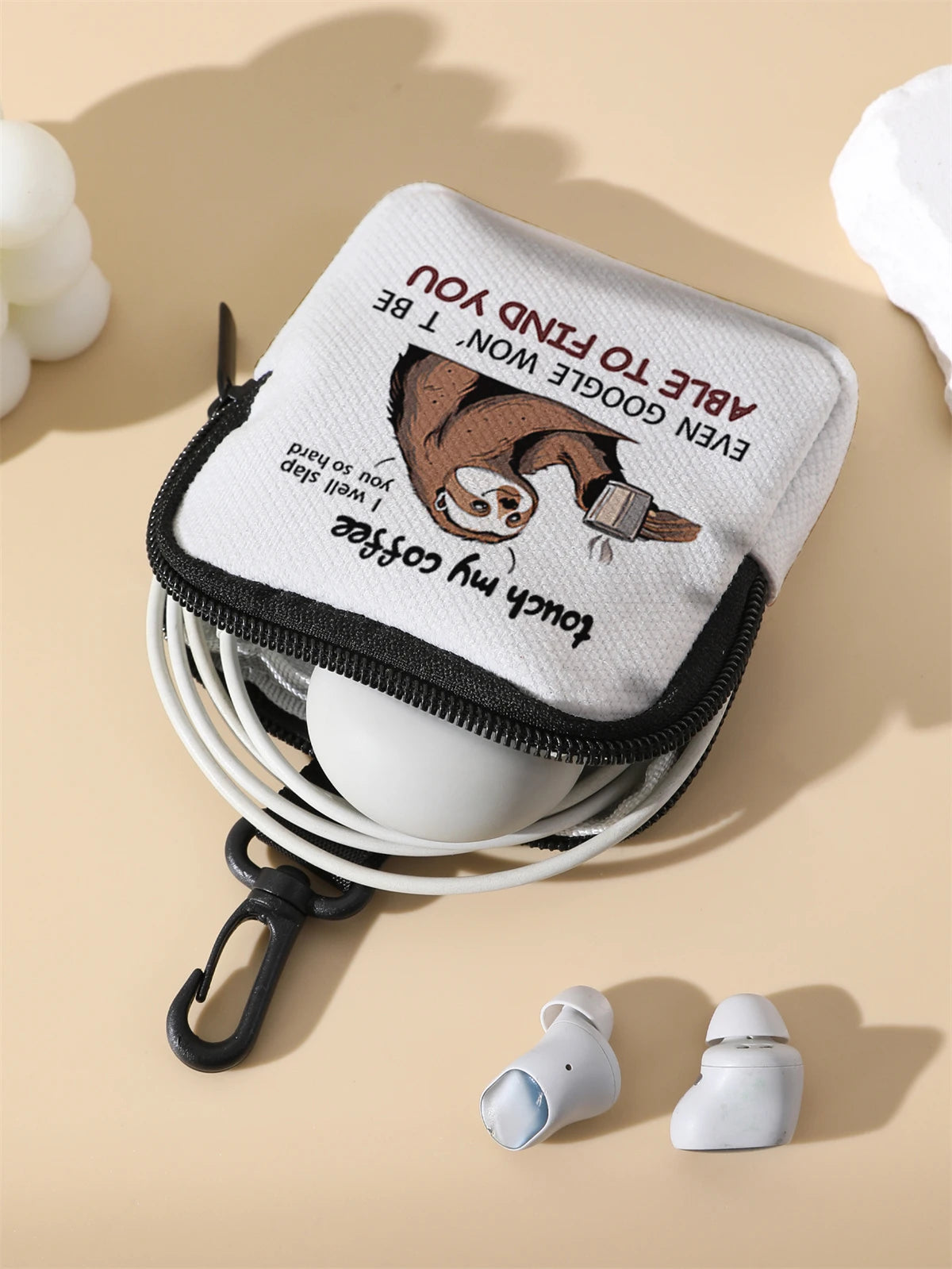 Touch My Coffee Sloth Purse