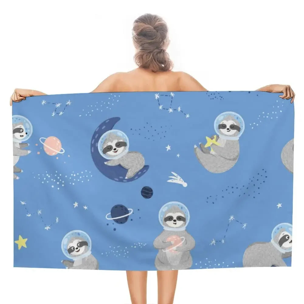 Astronaut Sloth Towel