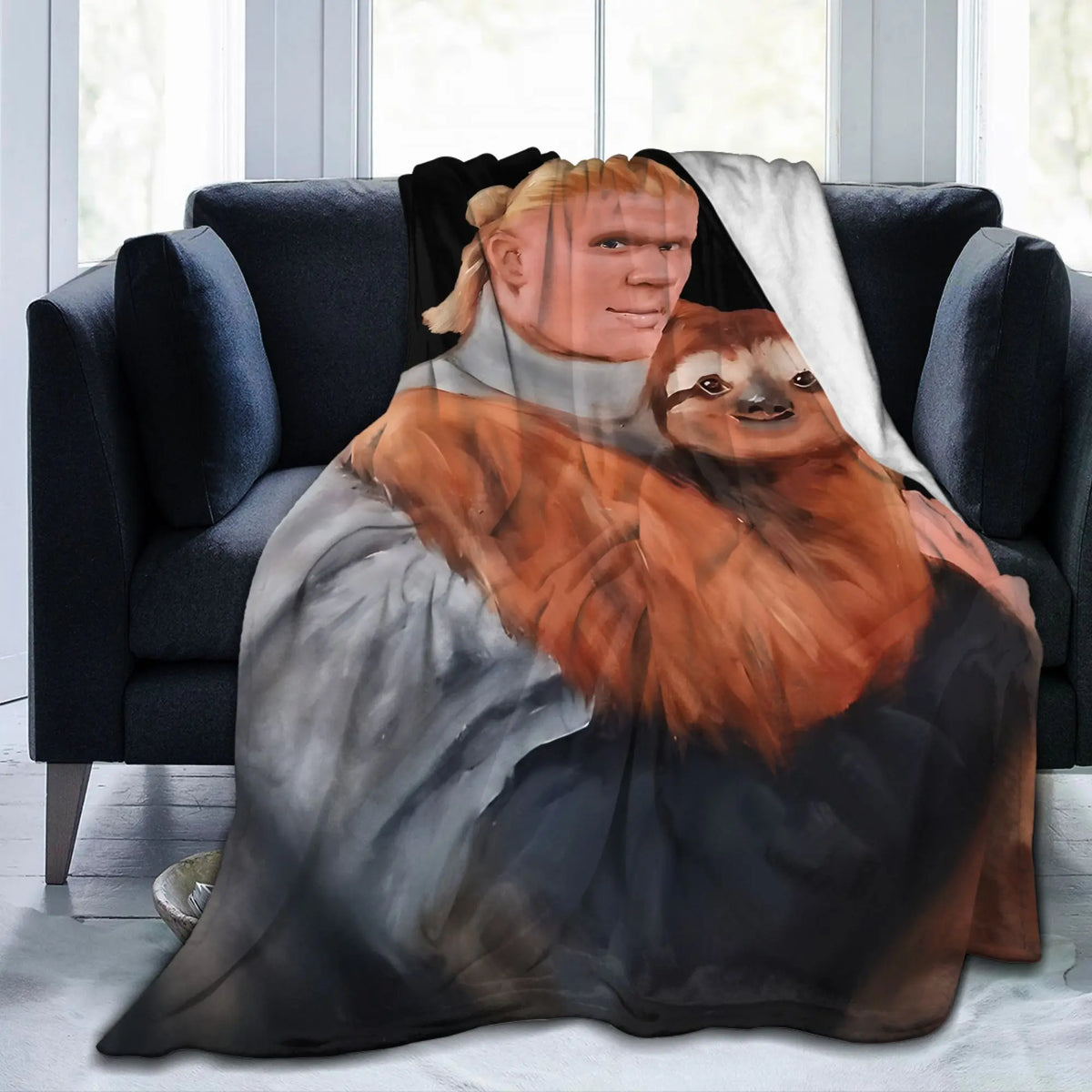 Haaland & Sloth Blanket