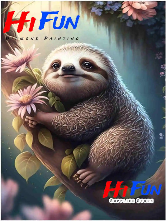 Sloth Diamond Art Kit