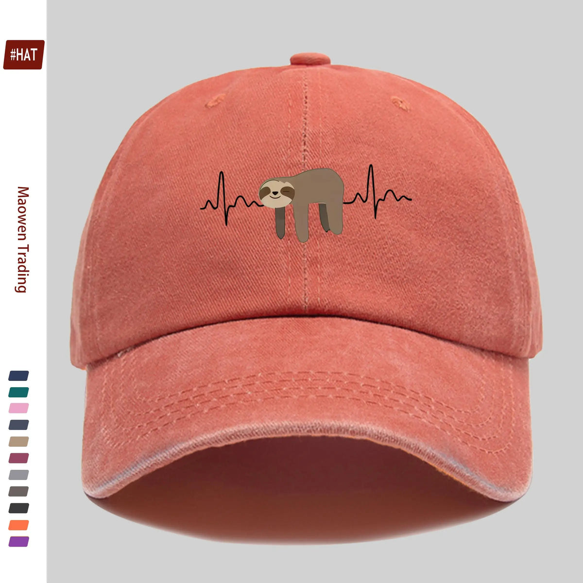 Sloth Print Baseball Cap product photo 5