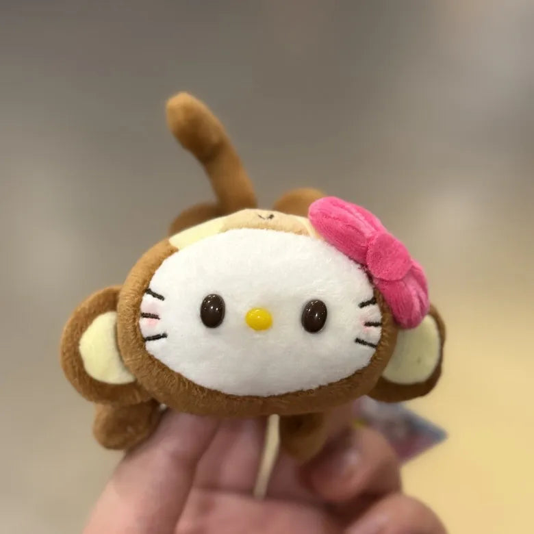 Hello Kitty Sloth Plush Keychain