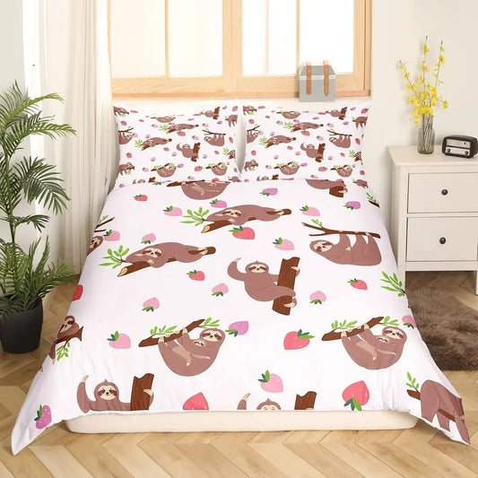 Sloth & Strawberries Bedding