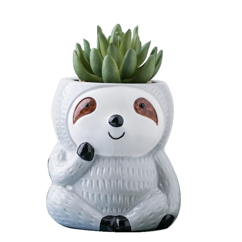 Cute Sloth Succulent Plant Pot
