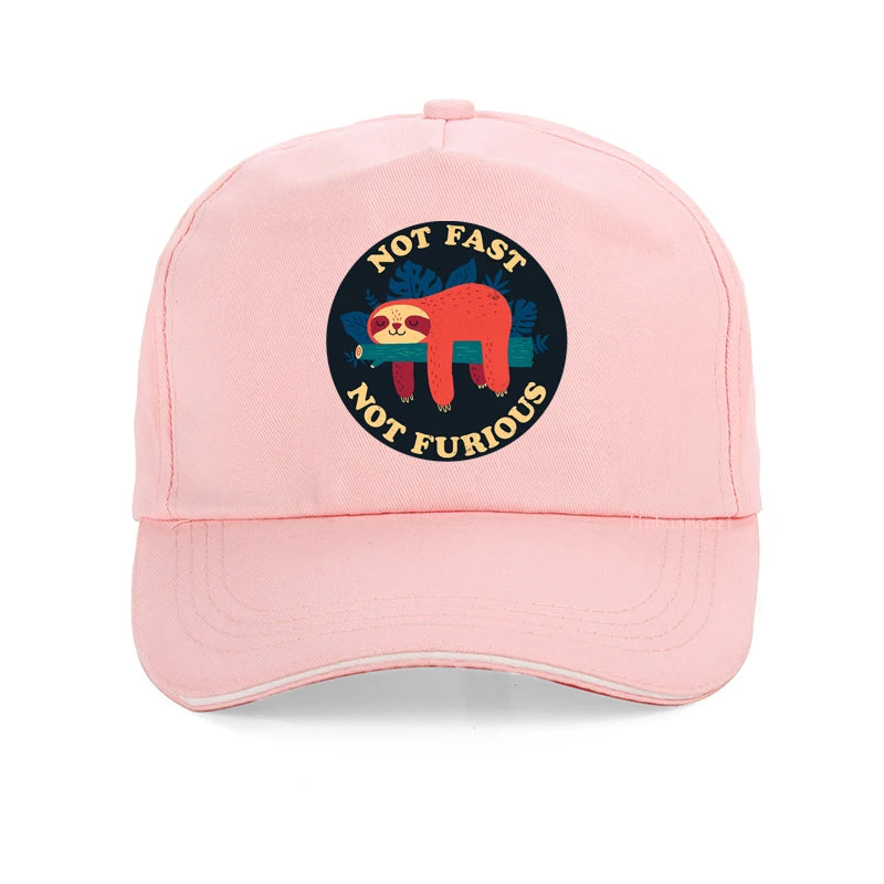 Not Fast Not Furious Sloth Baseball Cap