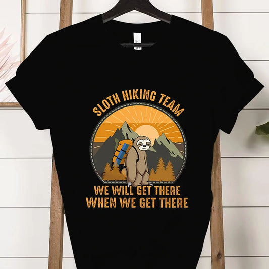 Sloth Hiking Team T-Shirt product photo 1