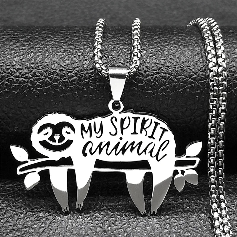 My Spirit Animal Sloth Necklace