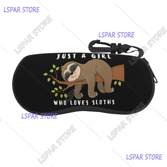 Just A Girl Who Loves Sloths Glasses Case product photo