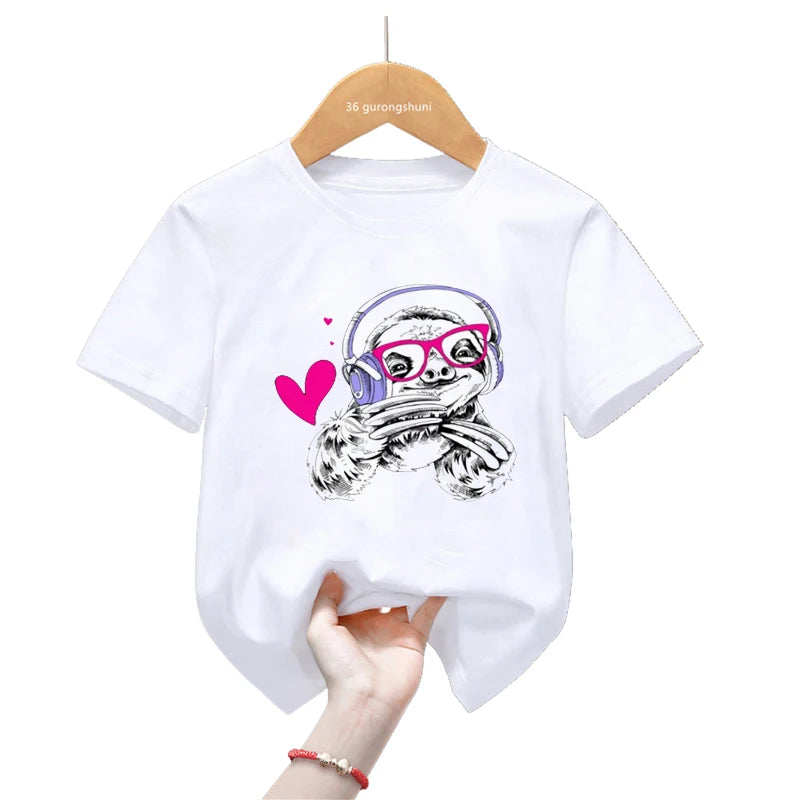 Sloth Music & Love T-Shirt