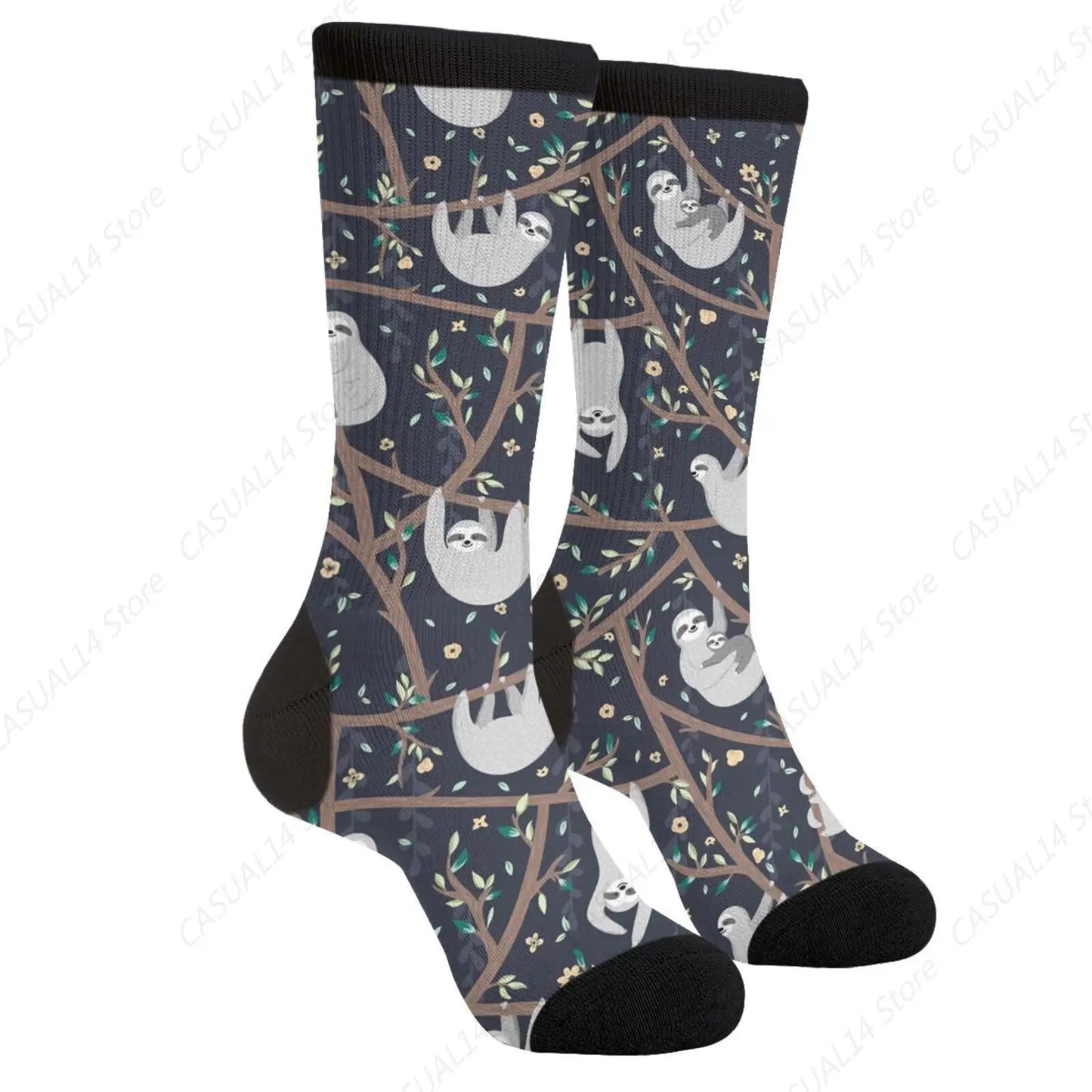 Tree Sloth Socks