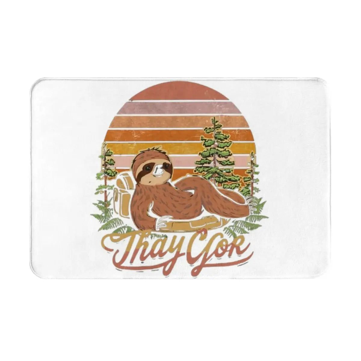 Sloth Hiking Team Doormat