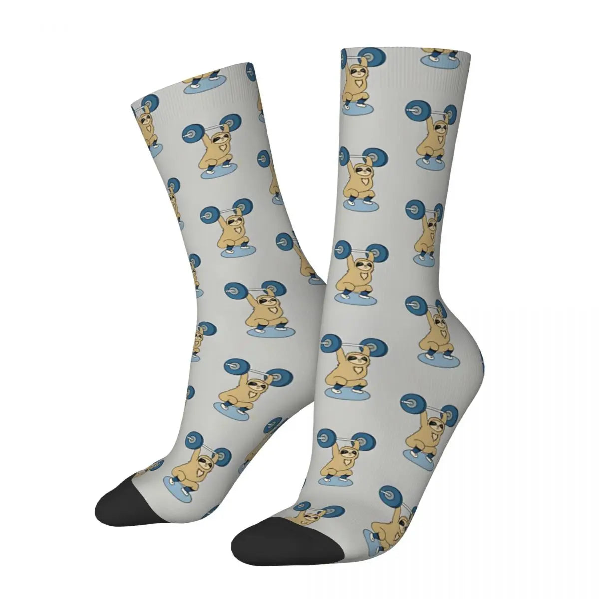 Mid-calf Sock Sloth Dumbell Socks