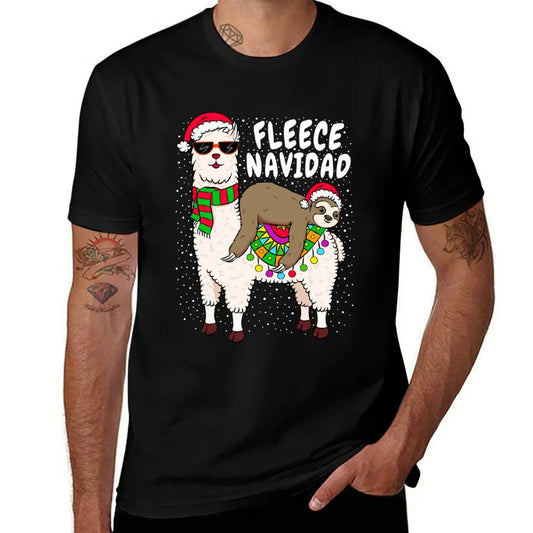 Sloth & Lama Festive T-Shirt