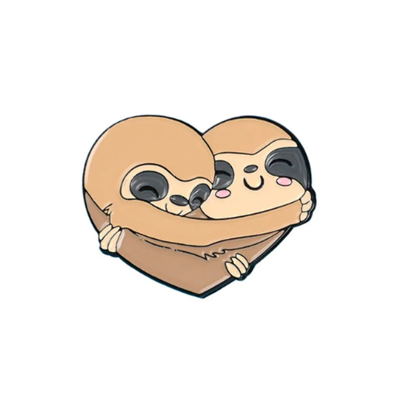 Sloth Live slow pin badges