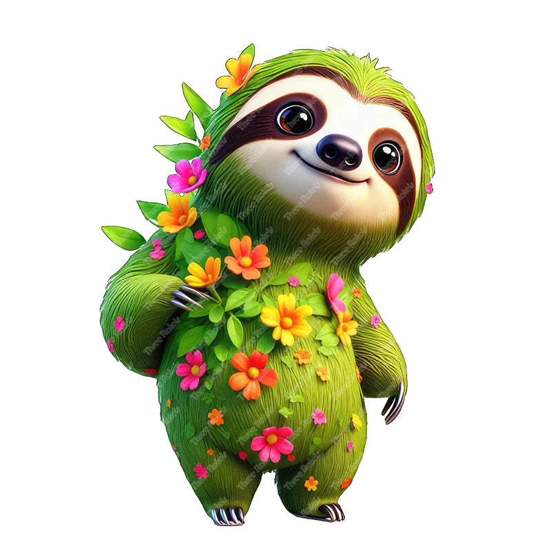 Forest Sloth Wall Stickers