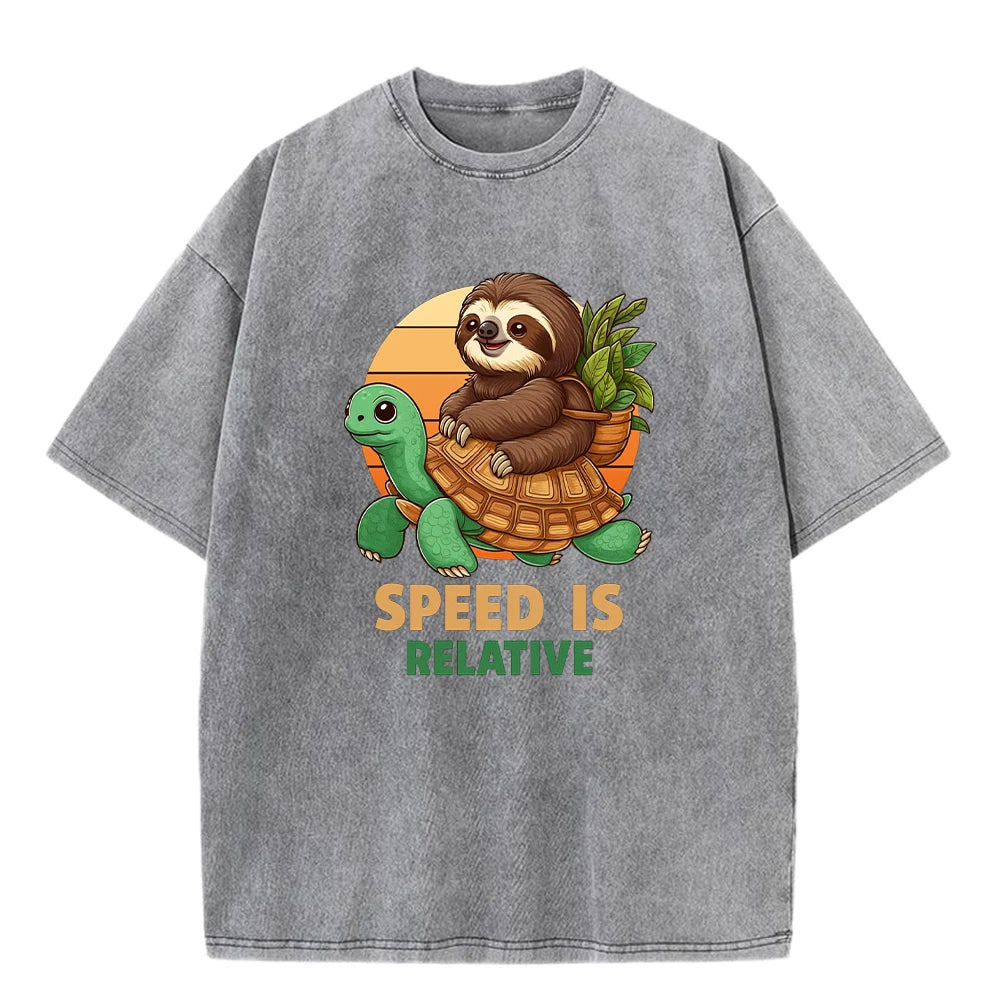 Speed Is Relative Turtle & Sloth T-Shirt