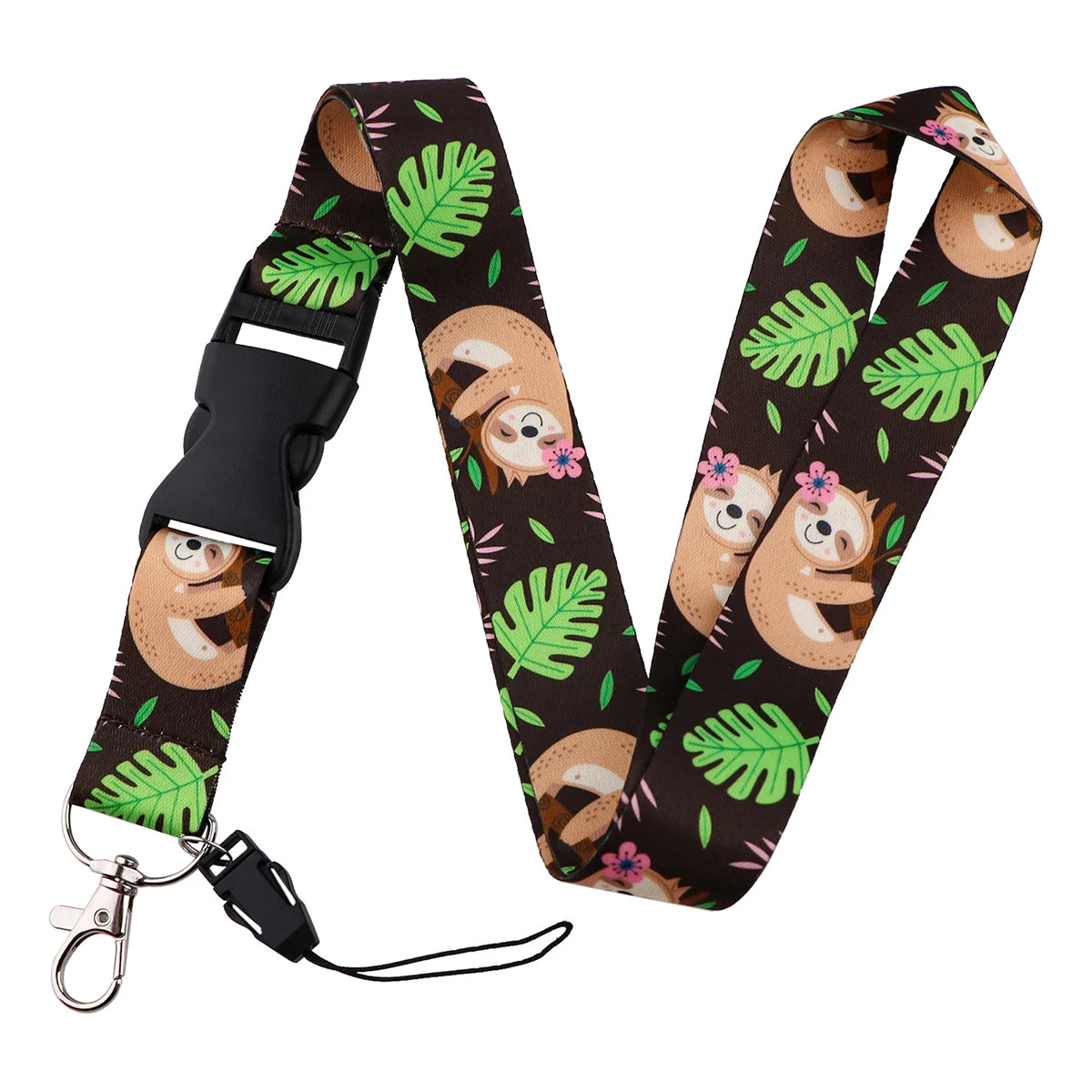 Cute Sloth Keychain Lanyard