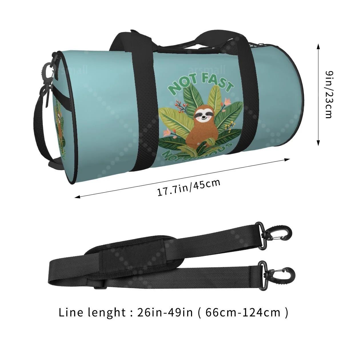 Not Fast Not Furious Sloth Travel / Gym Bag