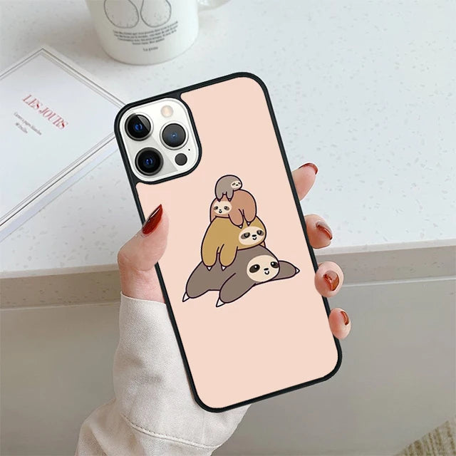 Pile Of Sloths iPhone Case