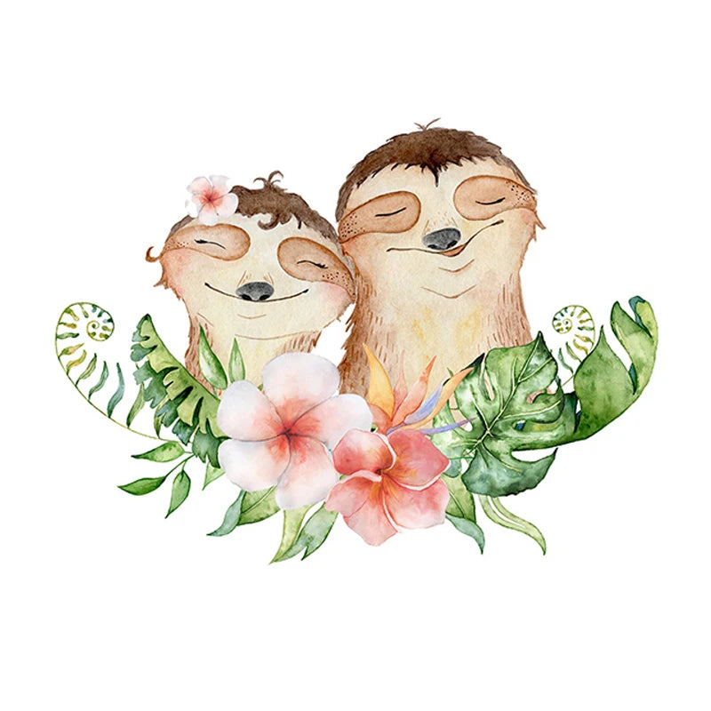 Cute Sloth Wall Stickers