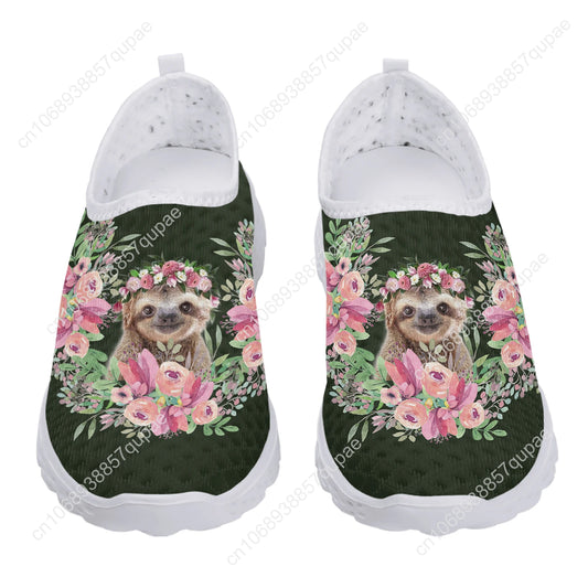 Sloth Hibiscus Sneakers