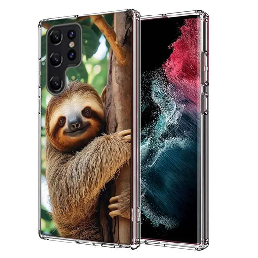 Sloth Hugging A Tree Samsung Phone Case