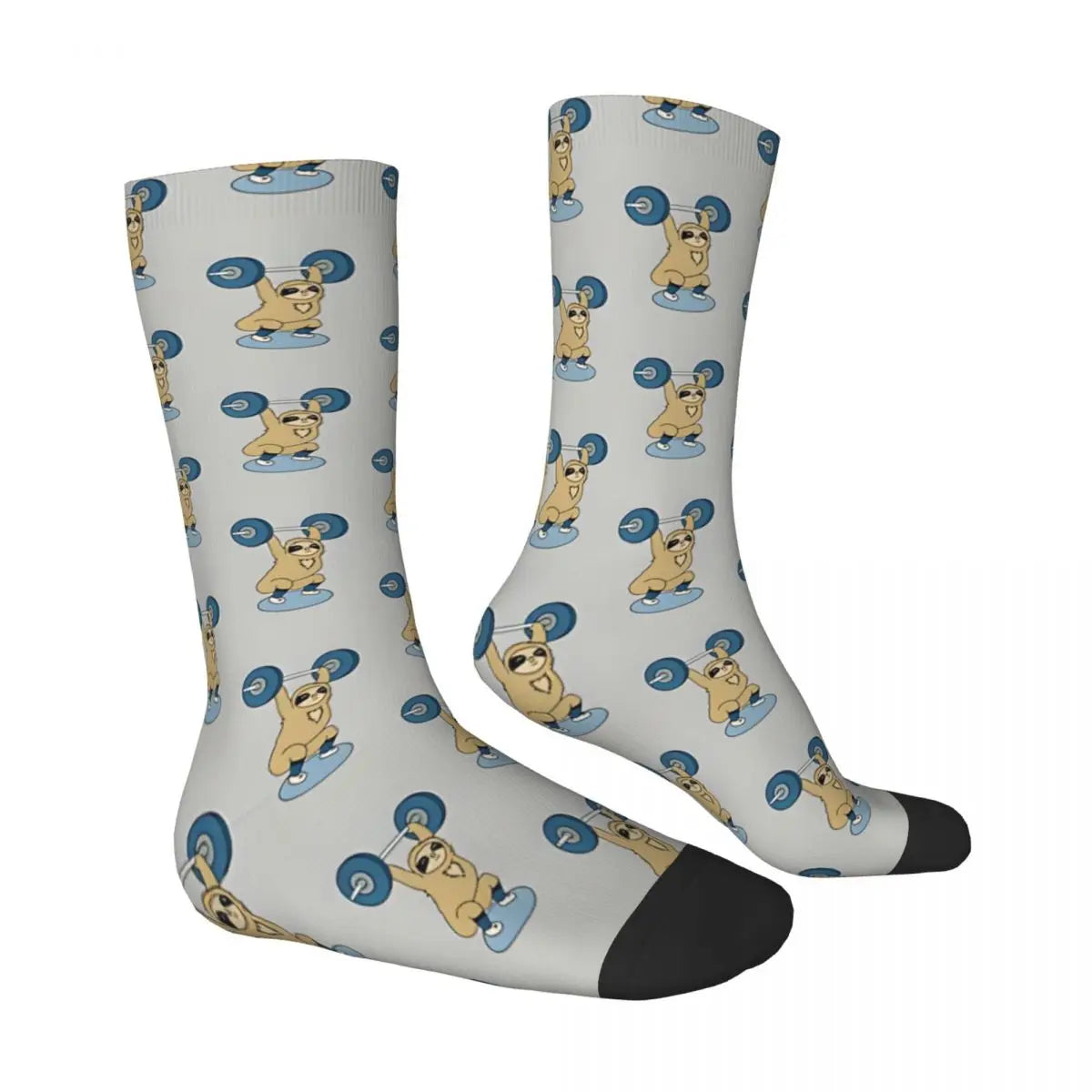 Mid-calf Sock Sloth Dumbell Socks