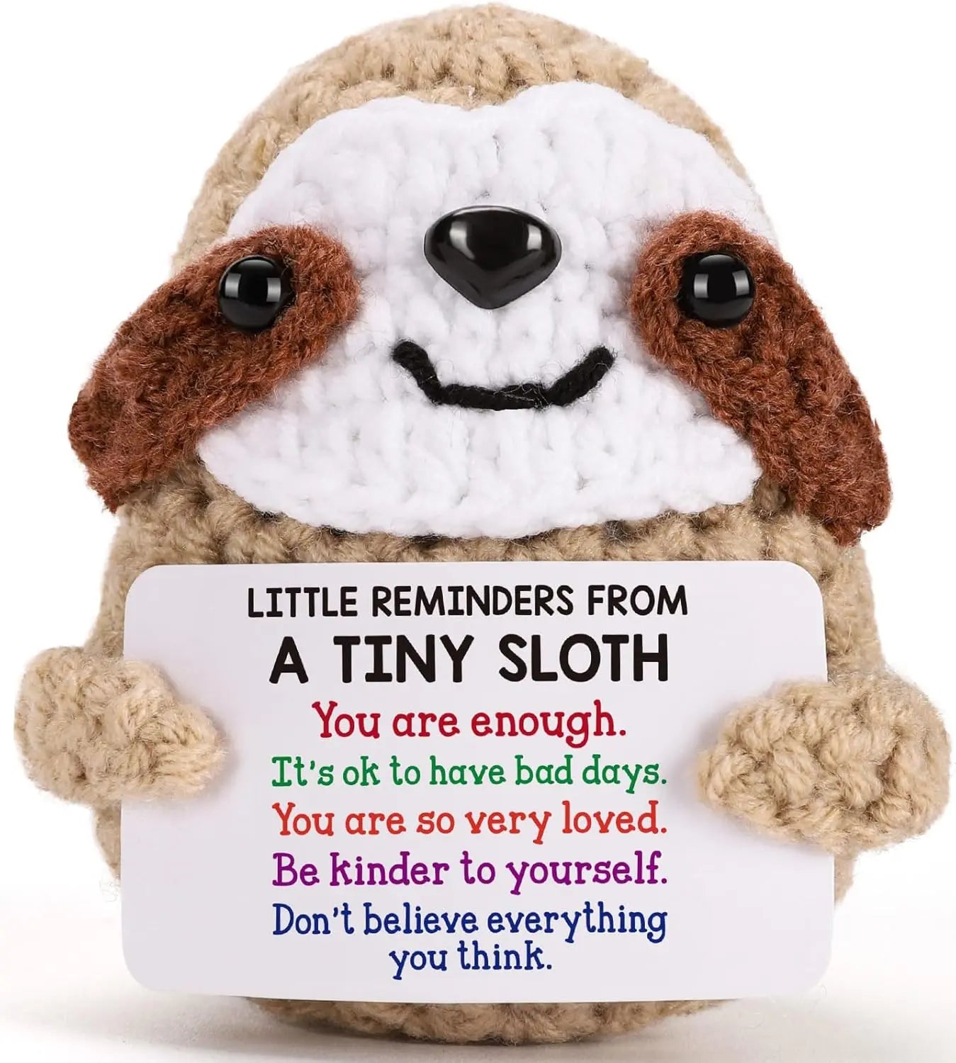 Positive Crochet Sloth Doll