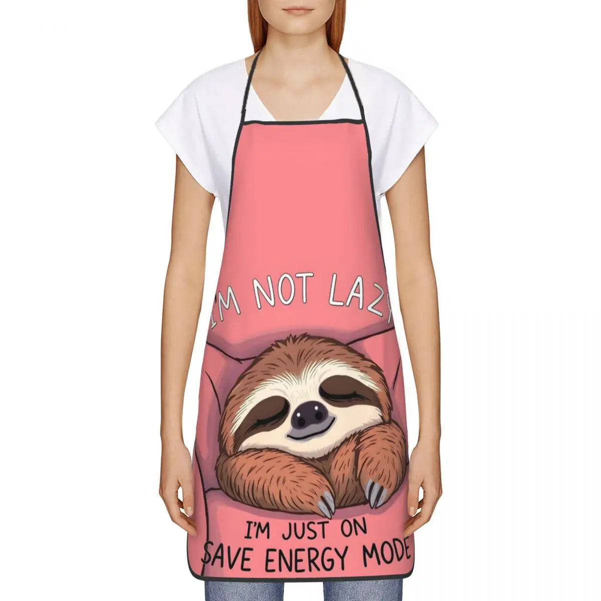 I'm Not Lazy Sloth Apron