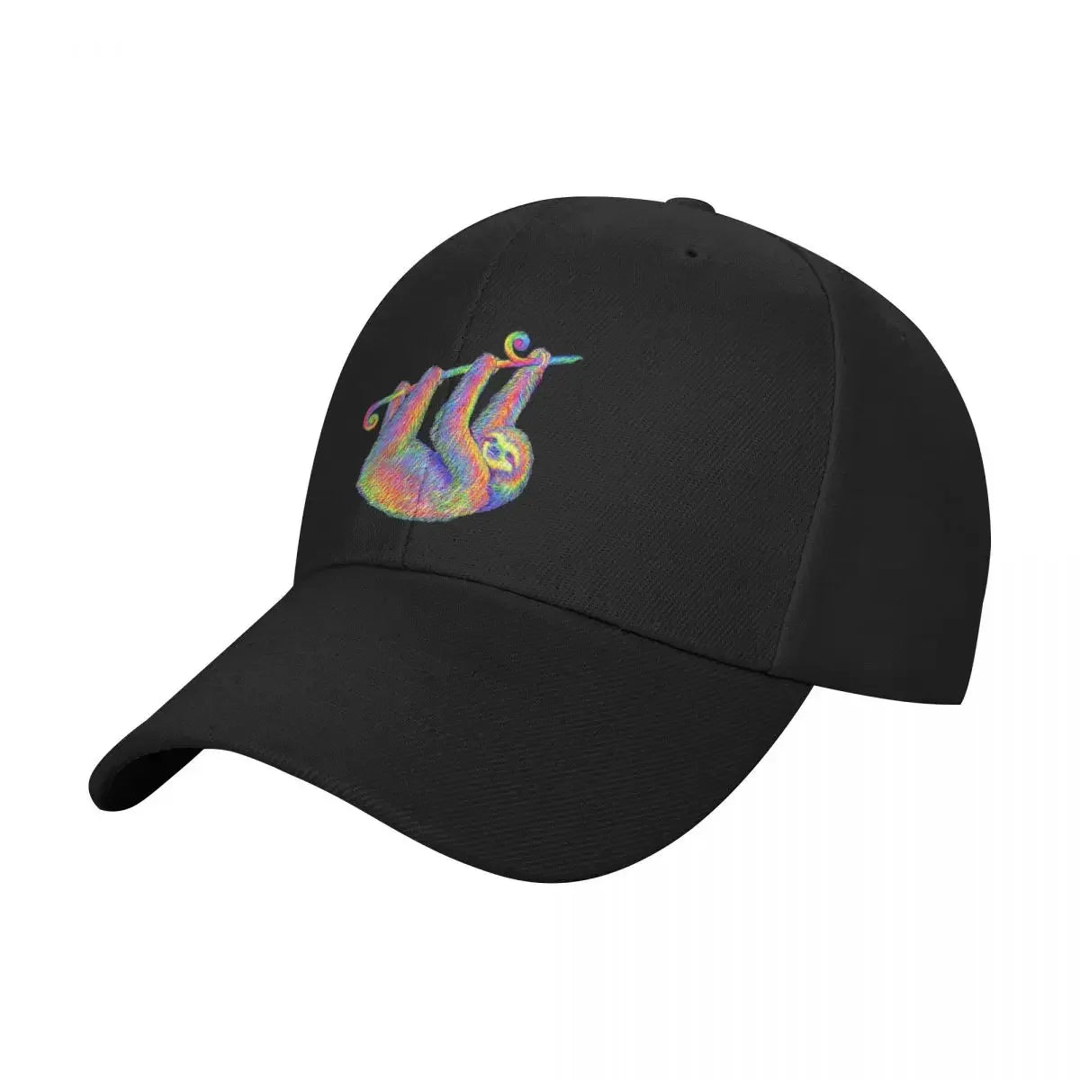 Hanging Around Psychedelic Sloth Baseball Cap