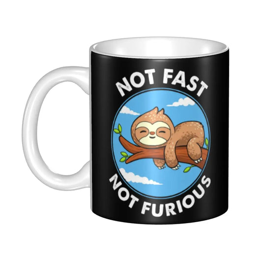 Not Fast Not Furious Sloth Mug