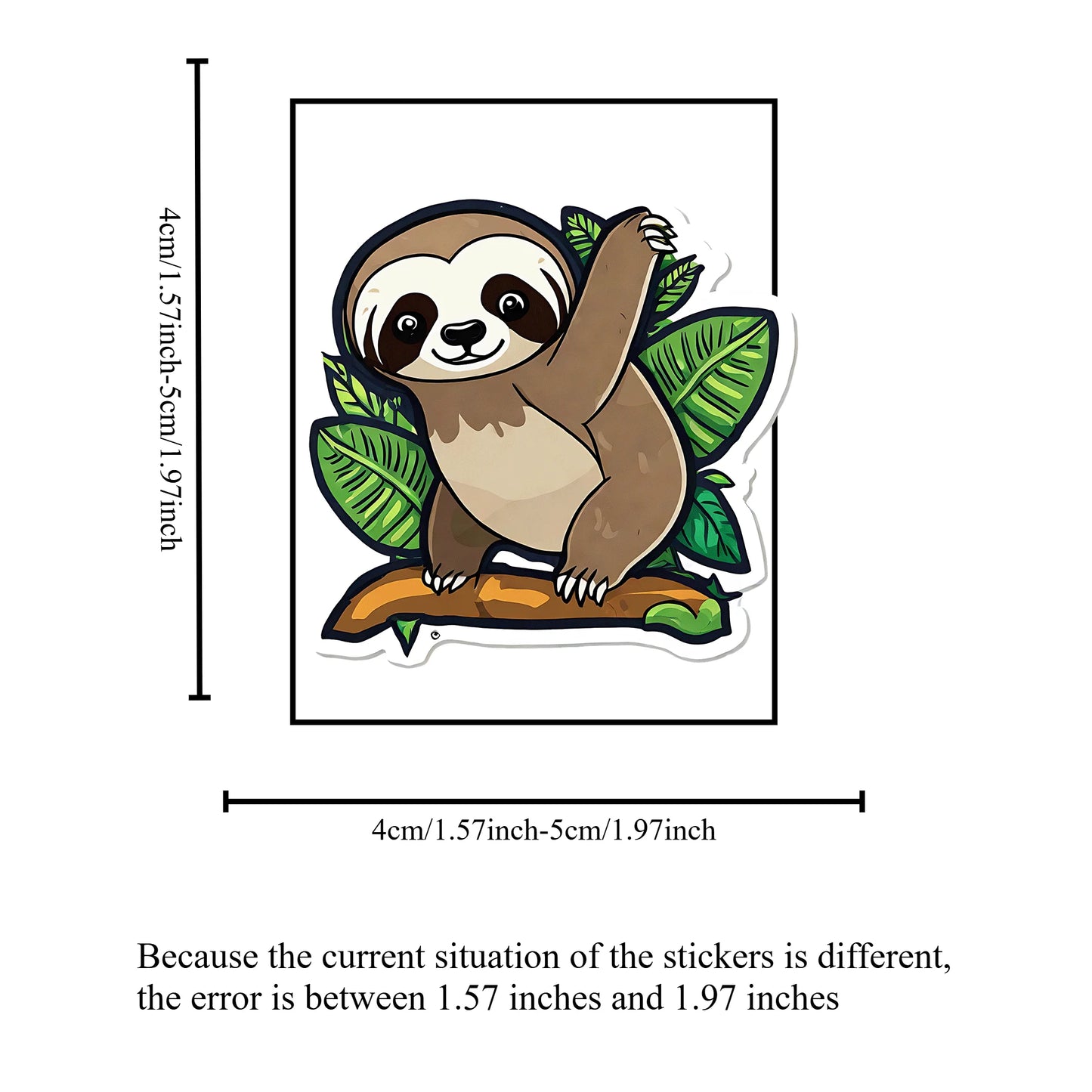 Sloth graffiti stickers