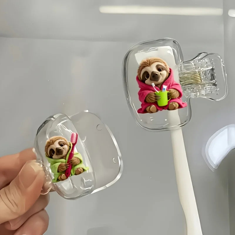 2 Piece Sloth Portable Toothbrush Head Covers