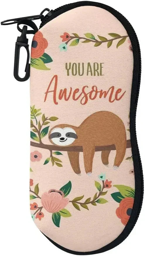 You Are Awesome Sloth Glasses Case