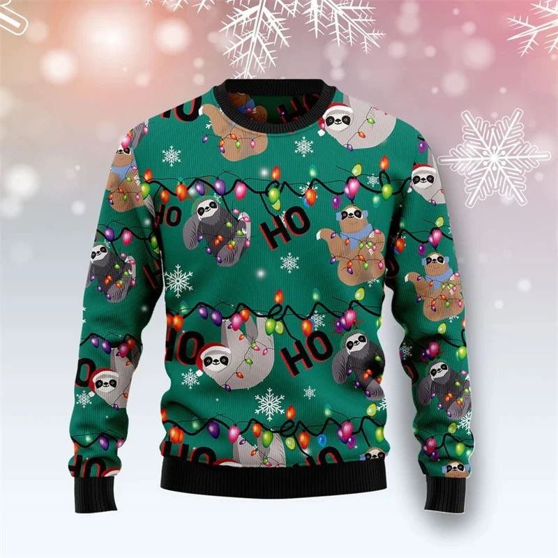 Ho Ho Ho Sloth Christmas Jumper