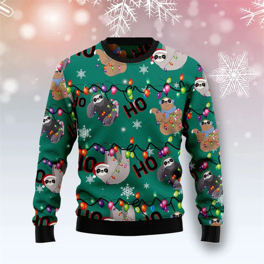 Ho Ho Ho Sloth Christmas Jumper