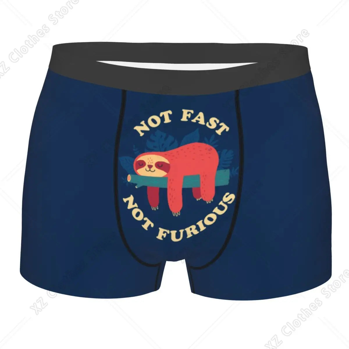 Not Fast Not Furious Sloth Boxer Briefs product photo