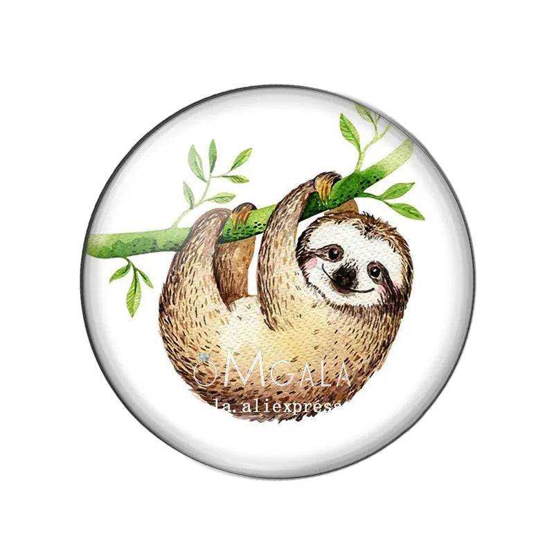 Sloth Pin Badges