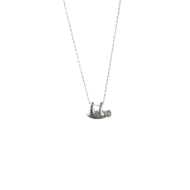 Cute Sloth Hanging Upside Down Necklace