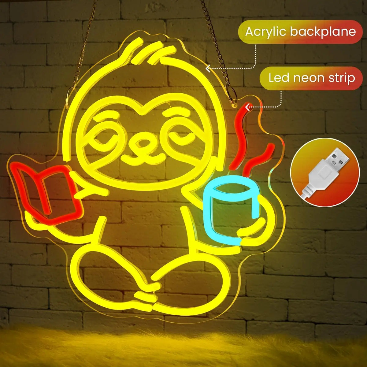 Sloth Neon Light