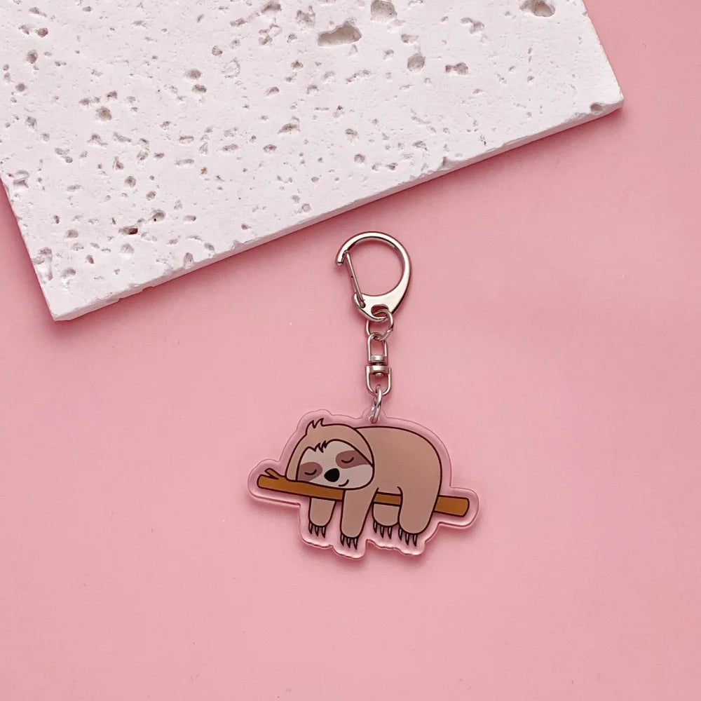 Sloth Acrylic Keychain