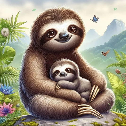 Sloth Diamond Art Kit