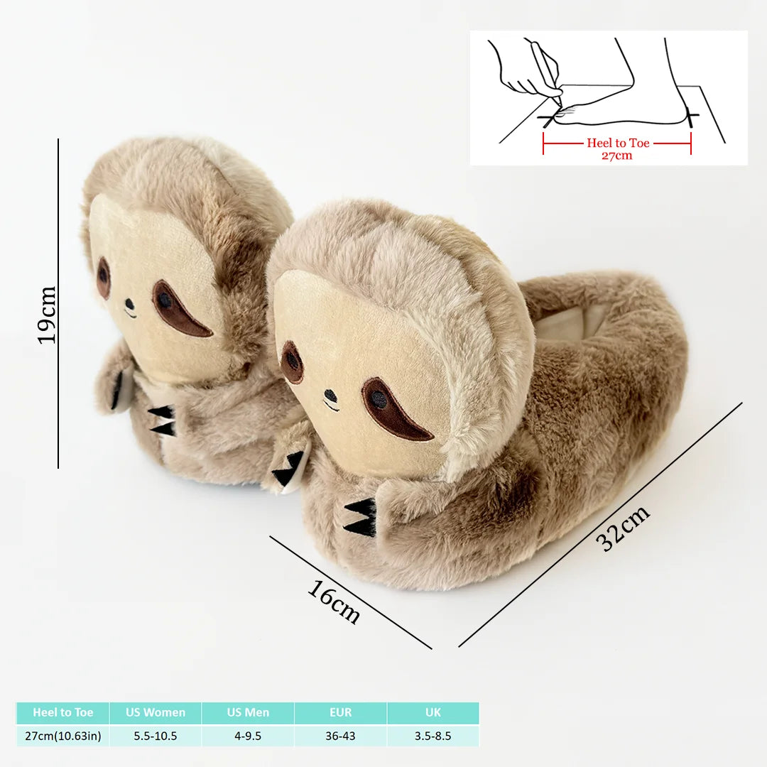 Sloth Plush Slippers