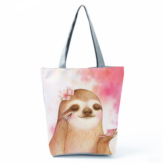 Go Slow Sloth Tote Bag
