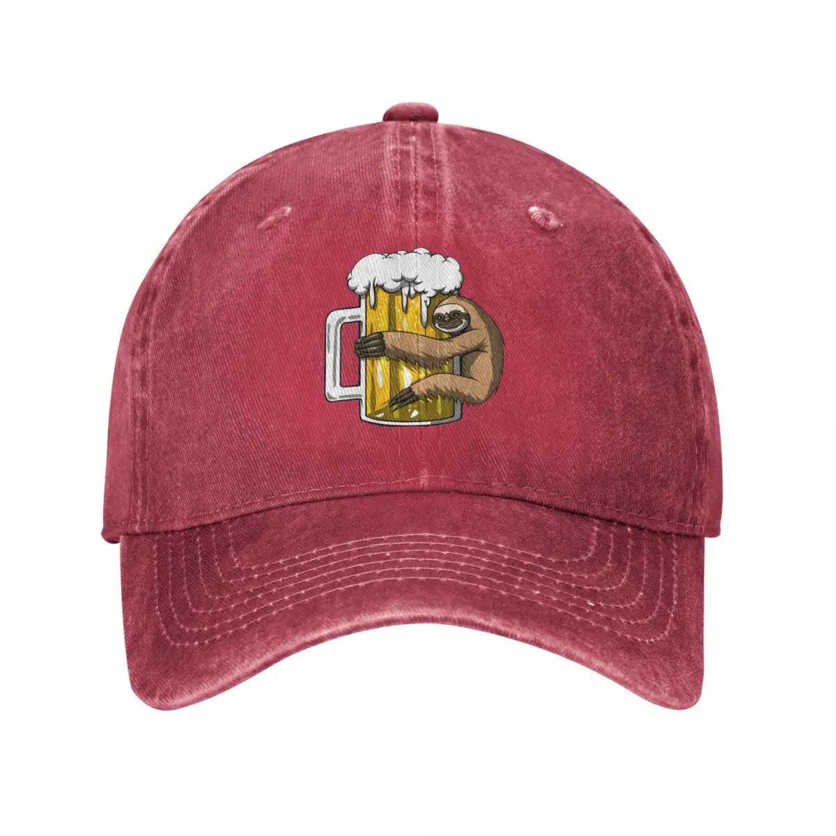 Sloth Beer Party Baseball Cap